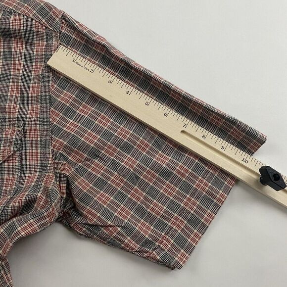 Carhartt Multicolor Plaid Short Sleeve Button Up Shirt Pockets Sz M 100% Cotton - Picture 5 of 9